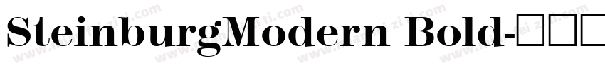 SteinburgModern Bold字体转换